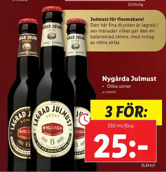 Lidl Nygårda julmust erbjuda