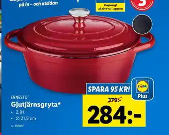Lidl Gjutjärnsgryta erbjuda