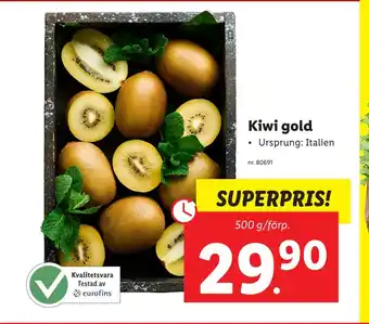 Lidl Kiwi gold erbjuda