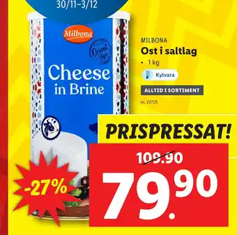 Lidl Ost i saltlag erbjuda