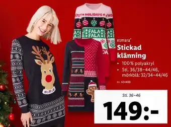 Lidl Stickad klänning erbjuda