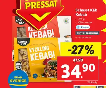 Lidl Schysst käk kebab erbjuda