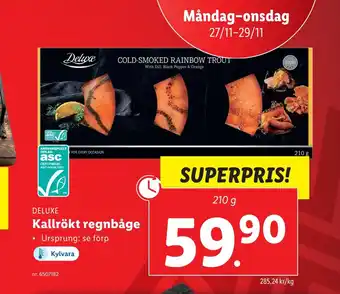 Lidl Kallrökt regnbåge erbjuda