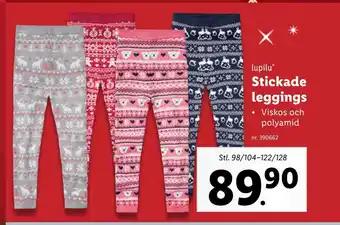 Lidl Stickade leggings erbjuda