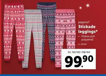 Lidl Stickade leggings erbjuda