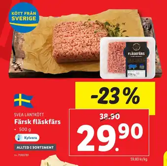 Lidl Färsk fläskfärs erbjuda