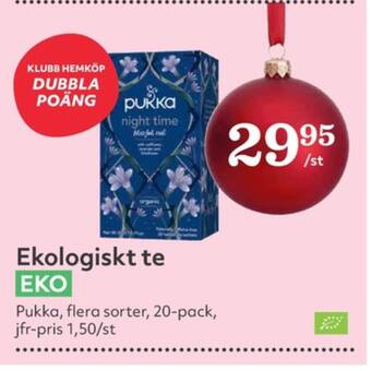 Hemköp Pukkaherbs tepåsar erbjuda