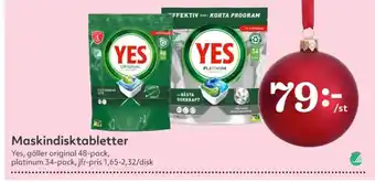 Hemköp Yes diskmaskintabs erbjuda