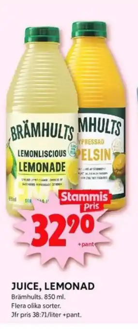 ICA Kvantum Brämhults juice erbjuda