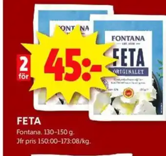 ICA Kvantum Fontana fetaost erbjuda