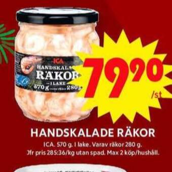 ICA Maxi Ica räkor erbjuda