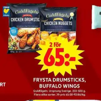 ICA Maxi Guldfågeln kycklingnuggets erbjuda