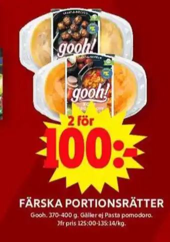 ICA Maxi Gooh färdigrätter erbjuda