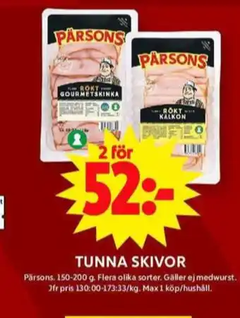 ICA Maxi Pärsons kalkon erbjuda