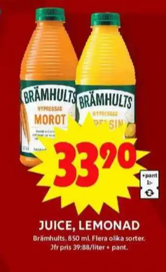 ICA Maxi Brämhults juice erbjuda
