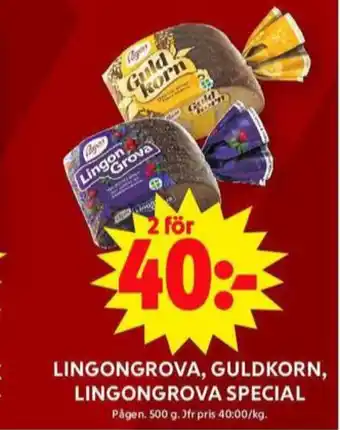 ICA Maxi Lingongrova rågbröd erbjuda