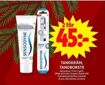 ICA Maxi Sensodyne tandborste erbjuda