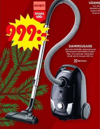 ICA Maxi Electrolux dammsugare erbjuda