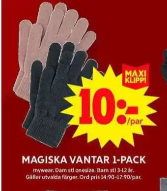 ICA Maxi Mywear vantar erbjuda