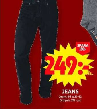 ICA Maxi Grant jeans erbjuda
