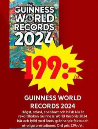 ICA Maxi Guinness world record böcker erbjuda