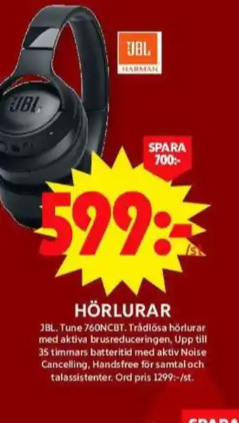 ICA Maxi Jbl headset erbjuda