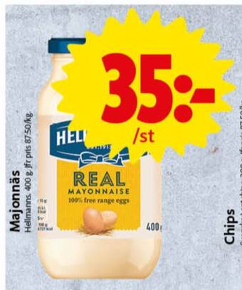 ICA Nära Hellmanns majonnäs erbjuda