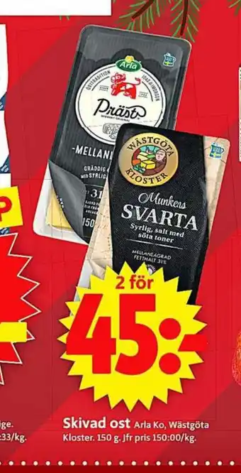 ICA Supermarket Arla skivad ost erbjuda