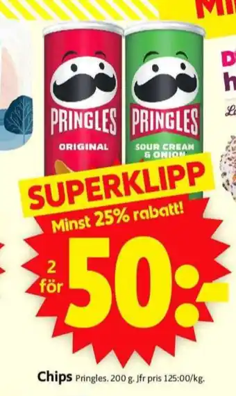 ICA Supermarket Pringles chips erbjuda