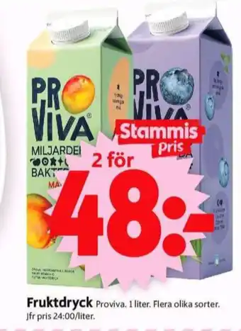 ICA Supermarket Proviva fruktdryck erbjuda