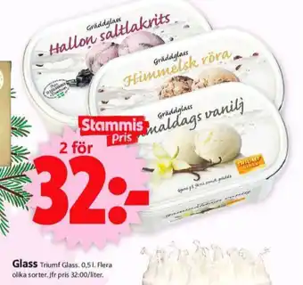 ICA Supermarket Triumf gräddglass erbjuda