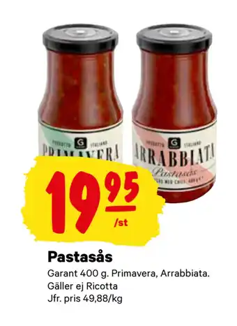 City Gross Pastasås erbjuda