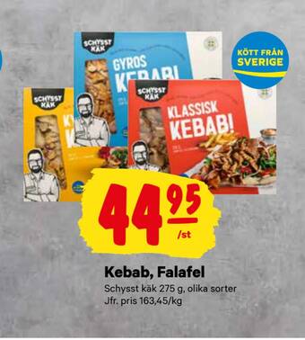 City Gross Kebab, falafel erbjuda