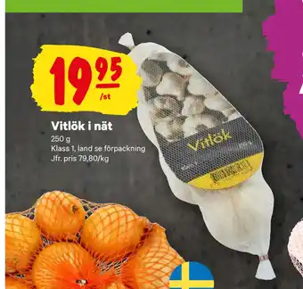 City Gross Vitlök i nät erbjuda