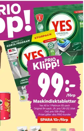 City Gross Maskindisktabletter erbjuda
