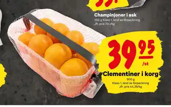 City Gross Clementiner i korg erbjuda