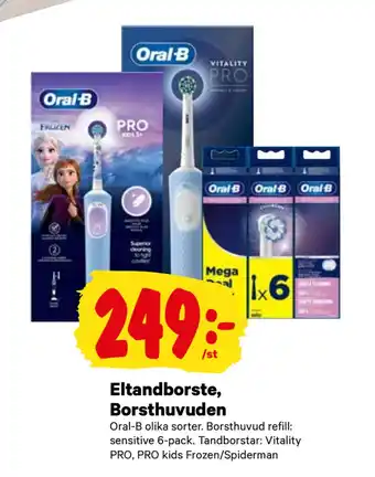 City Gross Eltandborste, borsthuvuden erbjuda