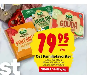 City Gross Ost familjefavoriter erbjuda