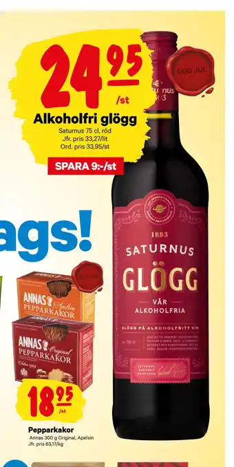 City Gross Alkoholfri glögg erbjuda