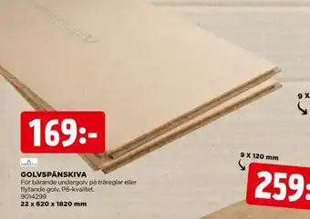 Jem&Fix Golvspånskiva erbjuda