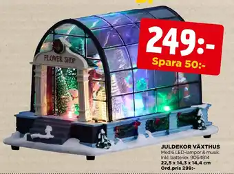 Jem&Fix Juldekor växthus erbjuda
