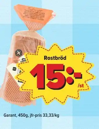 Östenssons Rostbröd Garant erbjuda