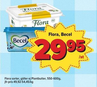 Östenssons Flora, Becel erbjuda