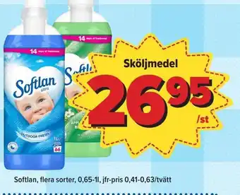 Östenssons Sköljmedel Softlan erbjuda