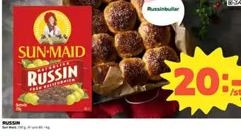 Coop RUSSIN Sun Maid erbjuda