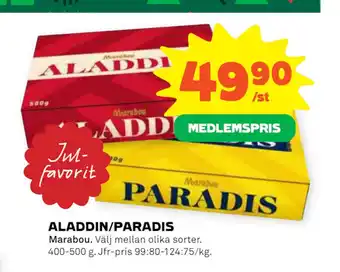 Stora Coop Aladdin/paradis erbjuda