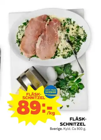 Stora Coop Fläskschnitzel erbjuda