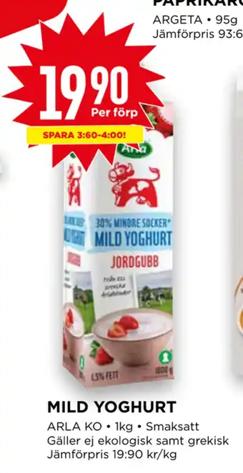 Willys Mild yoghurt erbjuda