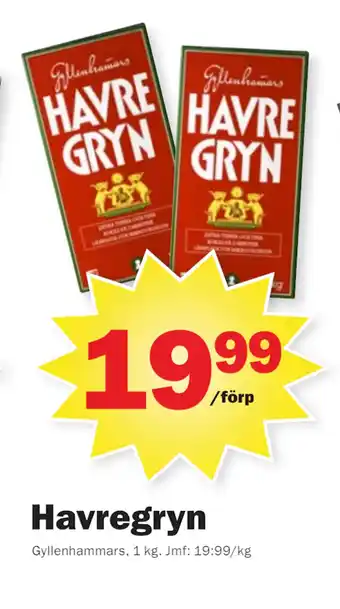 Pekås Havregryn erbjuda