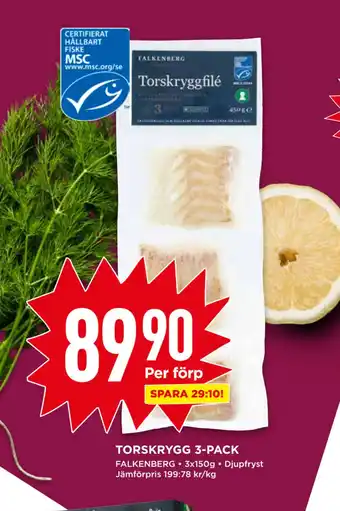 Willys Torskrygg 3-pack erbjuda